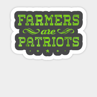 Farmers Are Patriots Sticker